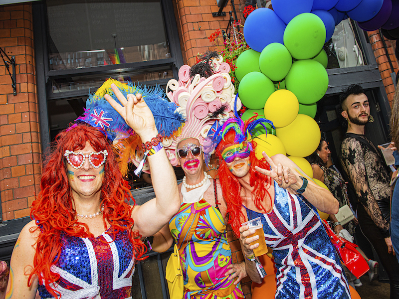 Manchester Pride 2022 Canal Street Gay Village Party Crowd