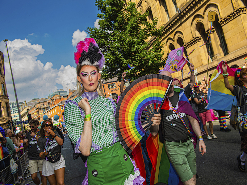 Manchester Pride 2022 Rainbow Costumes Princess Street