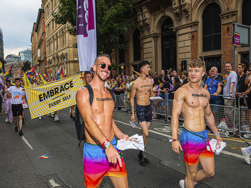 Embrace Street Performers Manchester Pride Parade Princess Street 2022