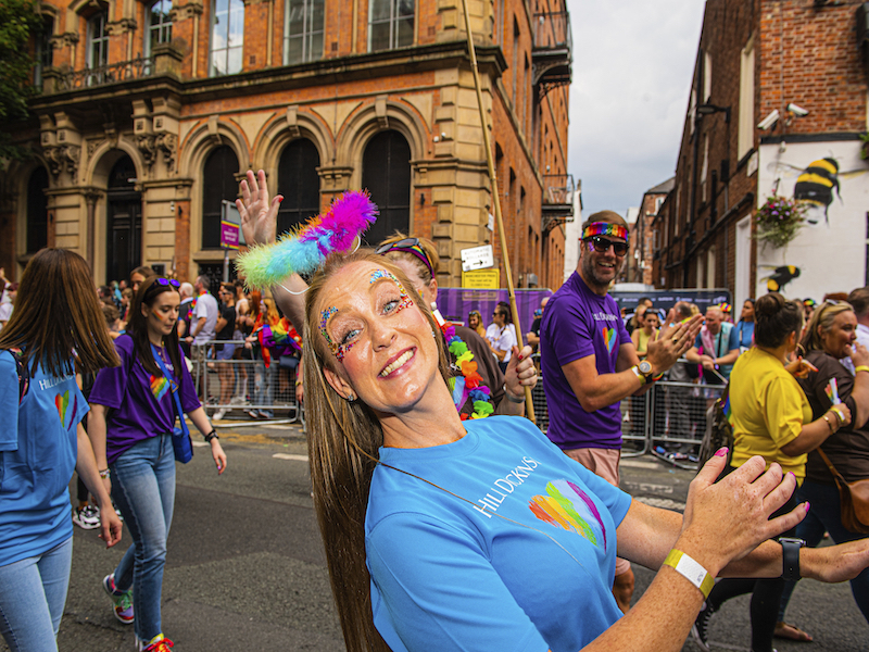 Manchester Pride Parade Crowd Princess Street 2022
