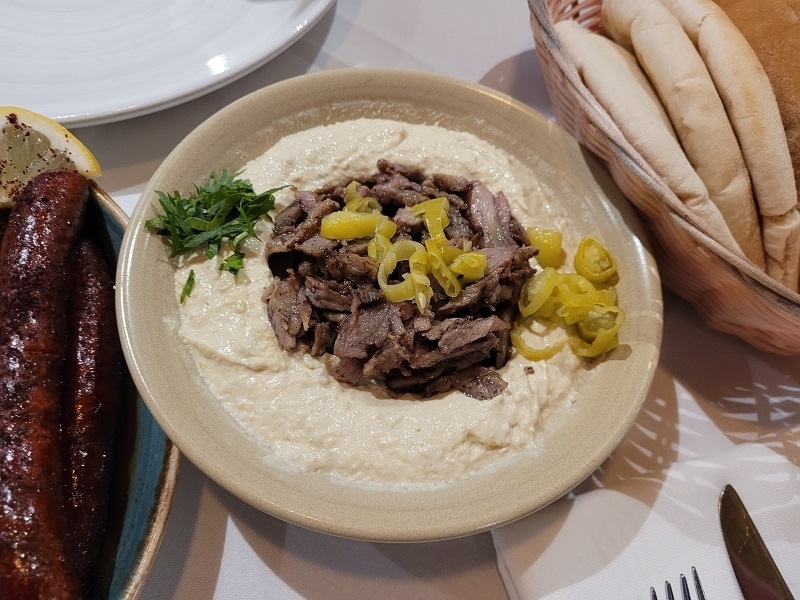 Yara Lebanese Lamb Shawarma Hummus