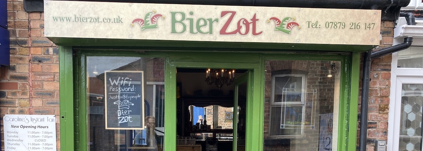 The Front Of Bier Zot Belgian Beer Bar In Altrincham Manchester