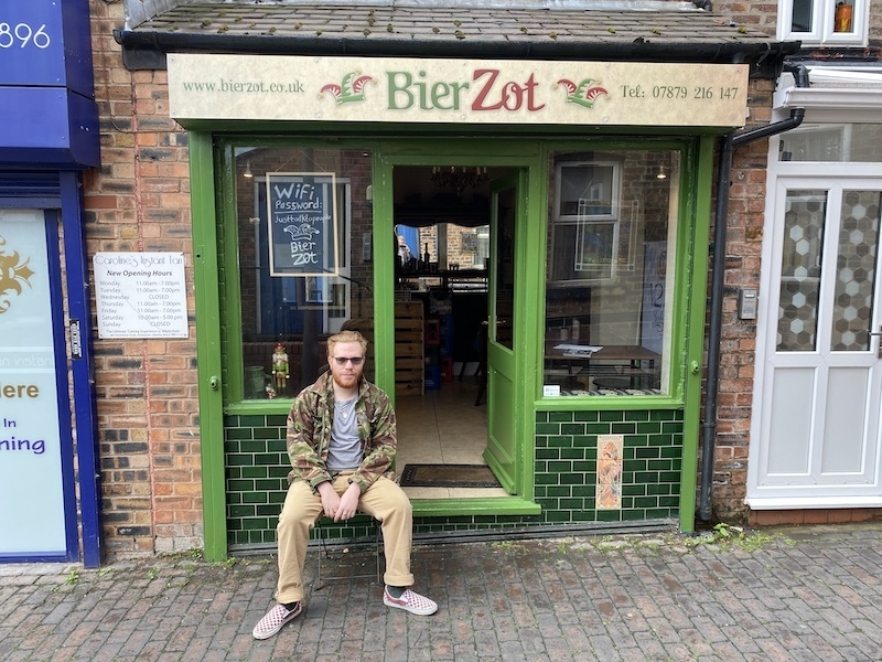 Owen Owner Of Bier Zot Bar In Altrincham Manchester