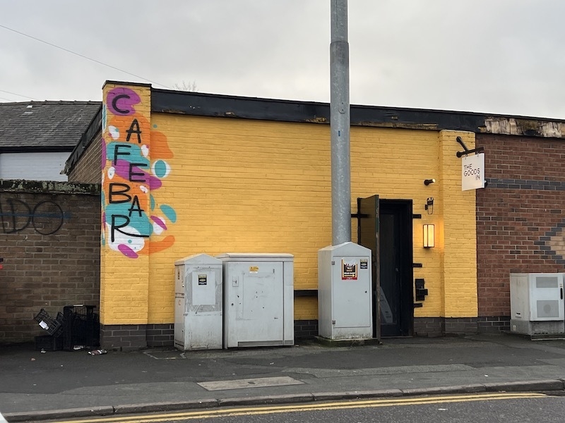 The Yellow Exterior Of The Goods In Prestwich