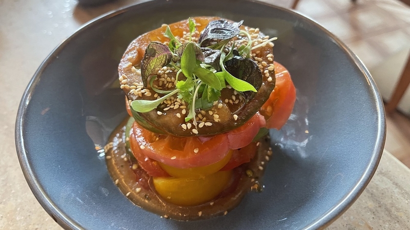 Heritage tomatoes at Kitten Deansgate Square Manchester.JPG