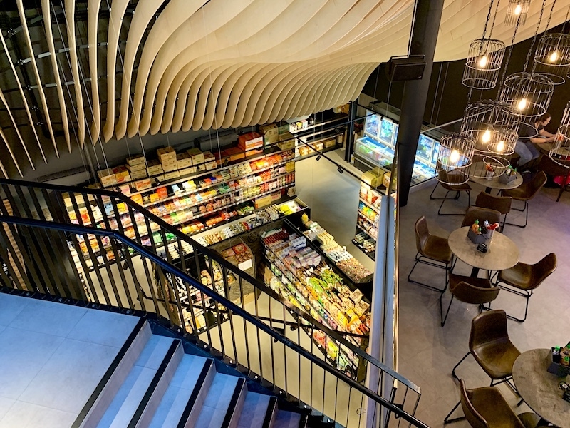 The Supermarket And Dinin Area From Above At Hello Oriental Manchester
