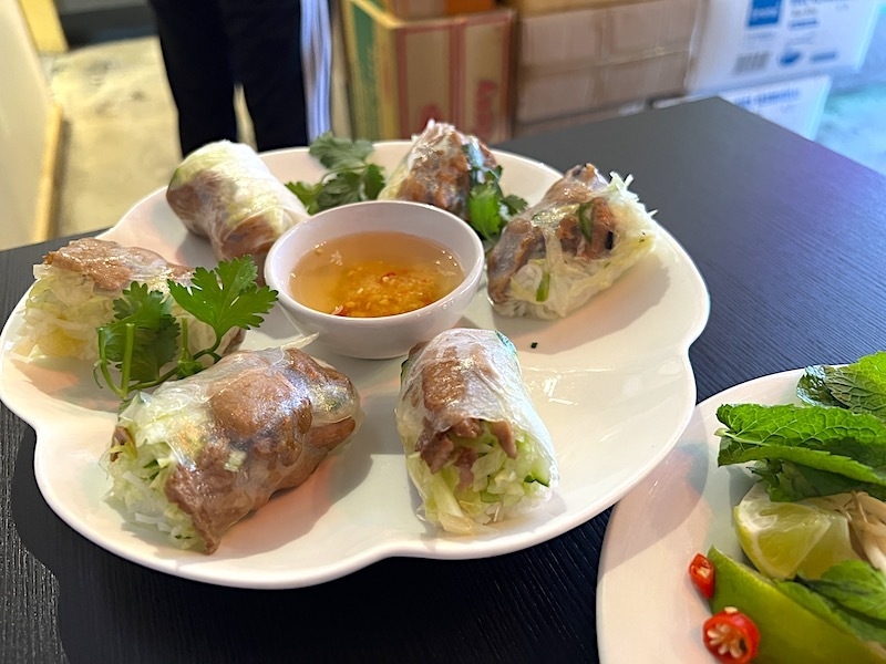 Lemongrass Pork Summer Rolls At Doux Chaton Vietnamese Cafe Liverpool