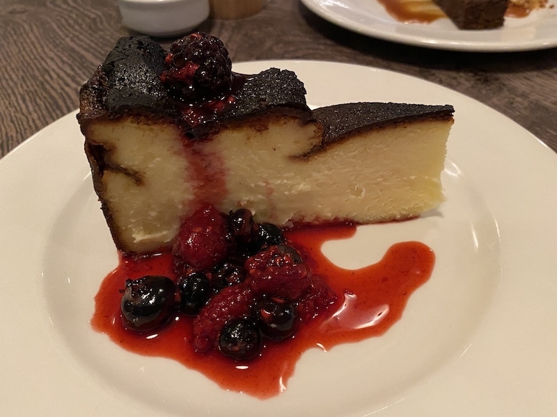 Burnt Cheesecake Sophies Steakhouse Restaurant Soho 2022