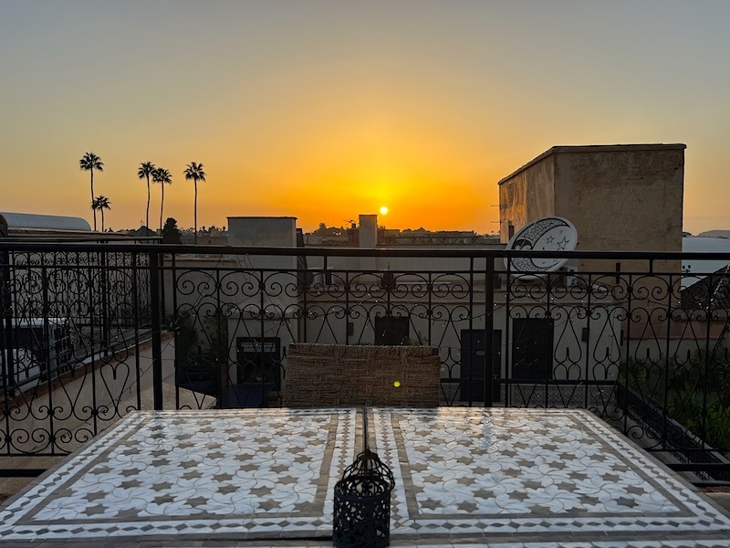 Rooftop Sunset At Riad Star