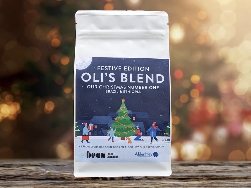 Olis Blend Xmas Bean Coffee Roasters And Alder Hey Childrens Charity