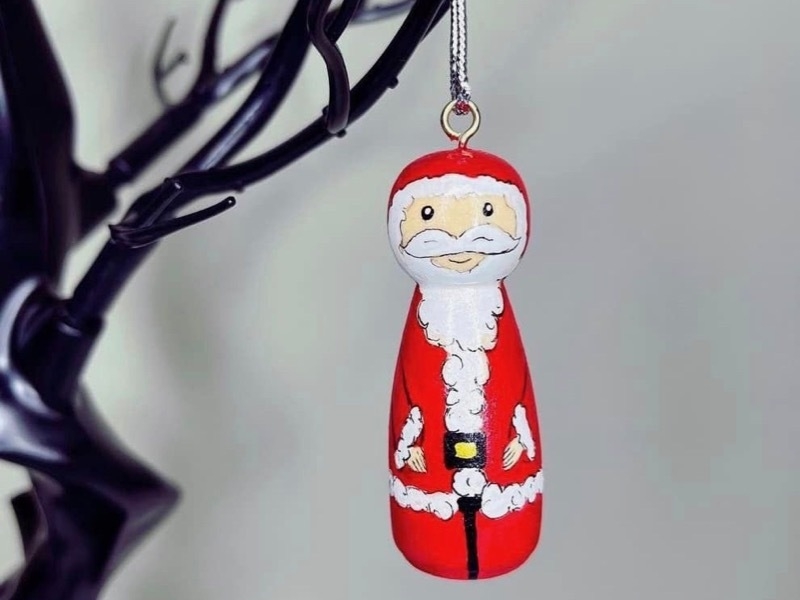 Father Christmas decoration at Quayside Xmas Makers Market