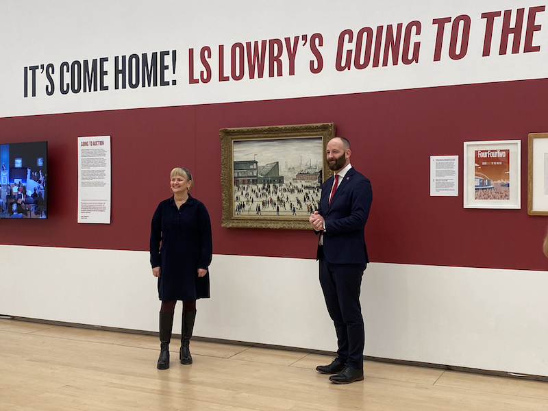 L S Lowry Going To The Match At The Lowry Art Gallery Salford Quays 2022
