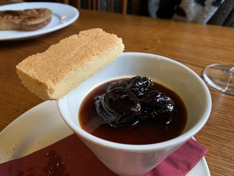 Set Cream With Prunes At The Hinchliffe Arms