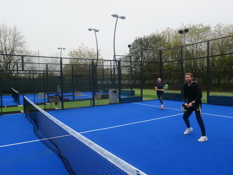 People Playing Padel In Wilmslow Manchester