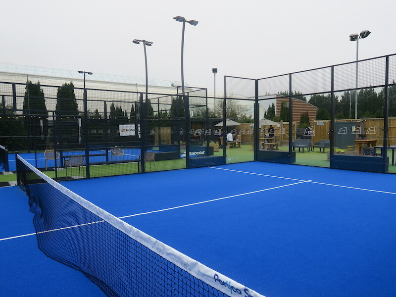 An Empty Court At The Padel Club In Wilmslow Manchester