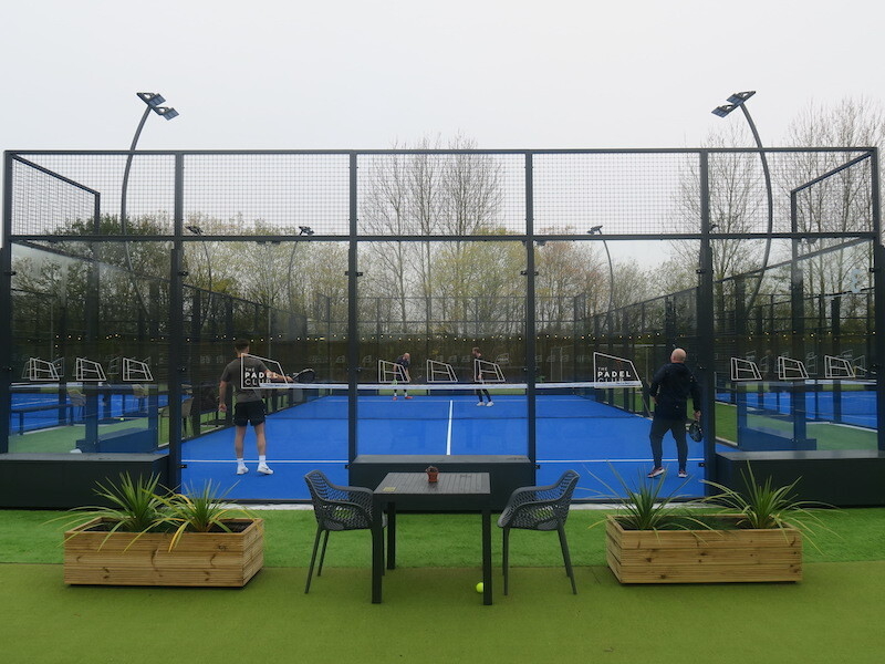 A View Of The Court At The Padel Club In Wilmslow Manchester