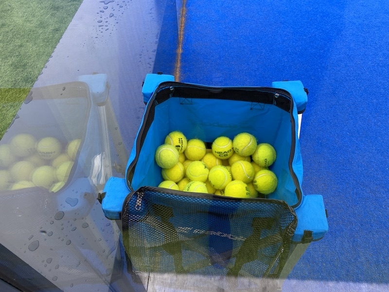 The Balls At The Padel Club In Wilmslow Manchester