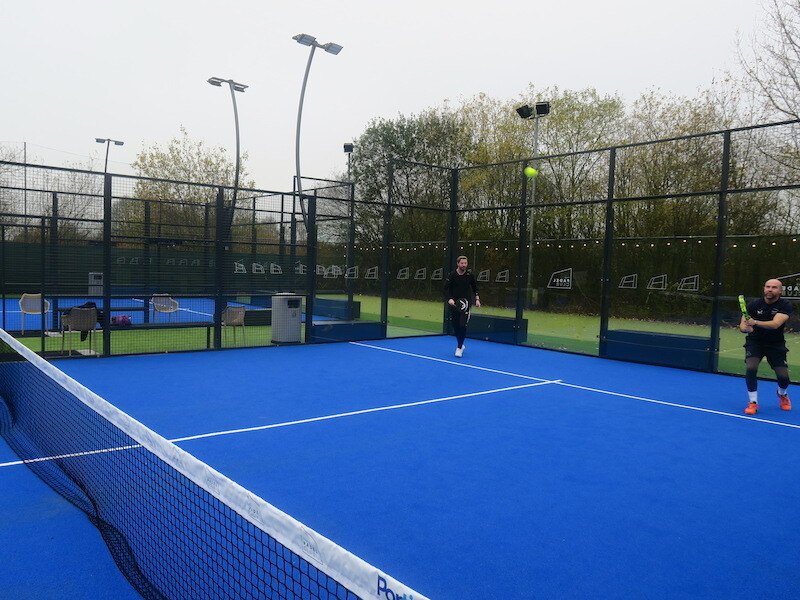 Lads Playing Padel At The Padel Club In Wilmslow Manchester