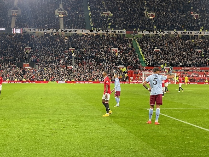 United Marcus Rashford Celebrates Afer Scoring Against Aston Villa This Season In The Carabao Cup