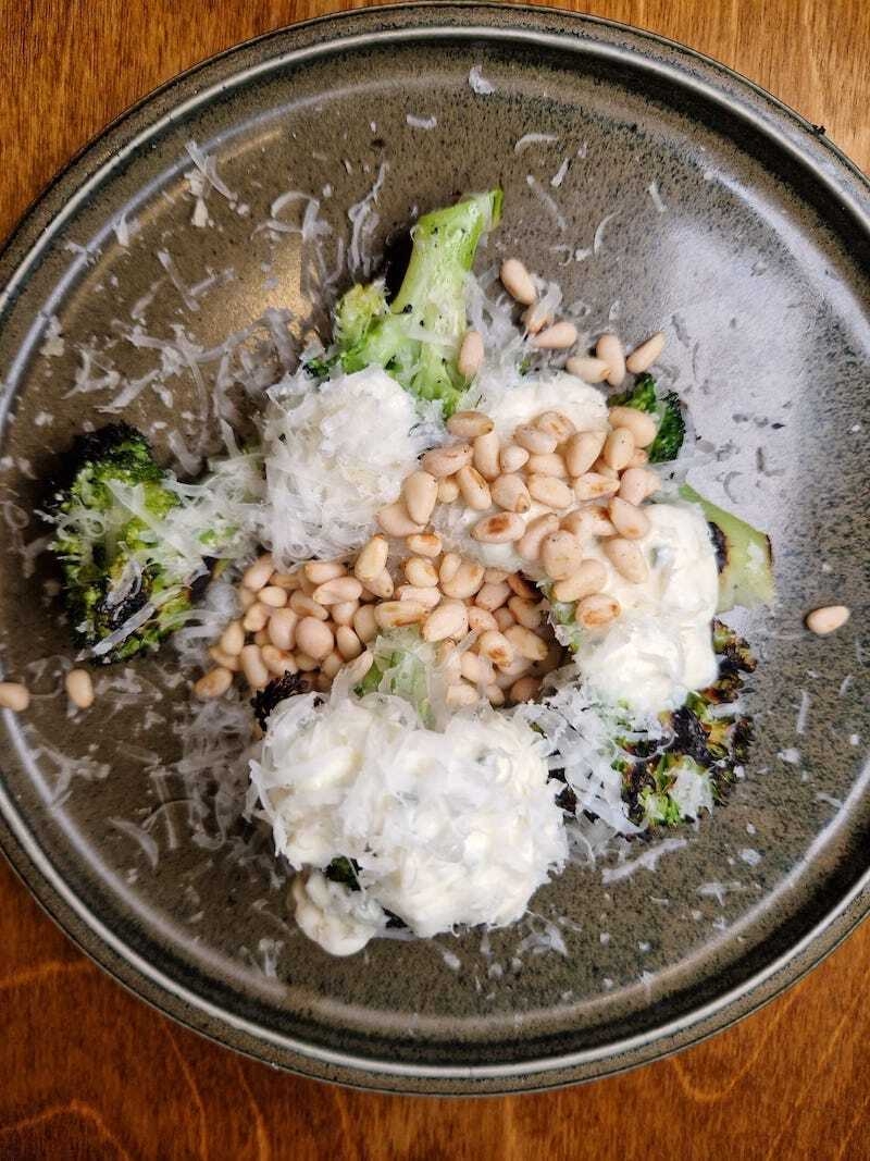 Brocolli With Cheese At Tahi Manchester