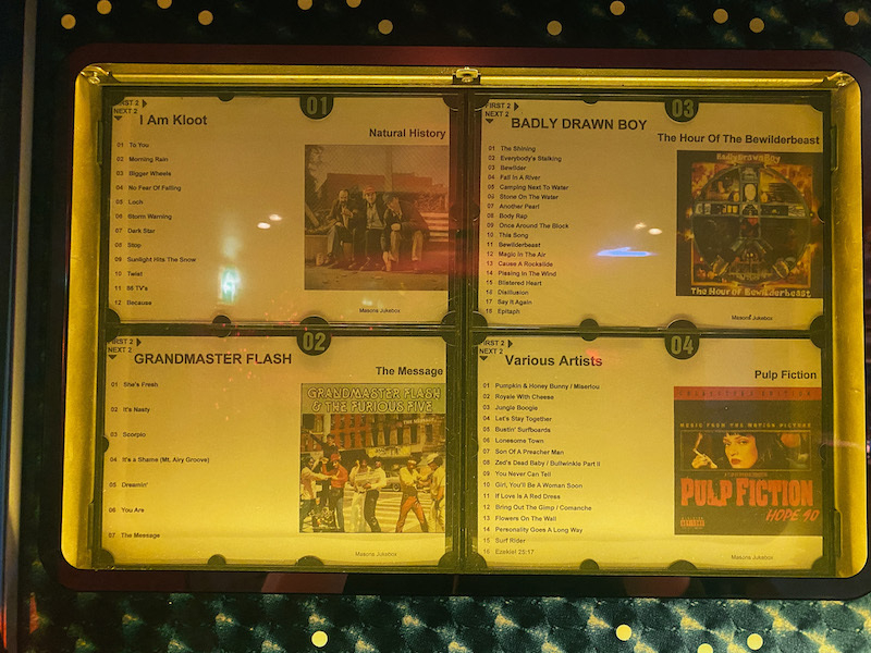 Music On The Jukebox At Big Hands Manchester