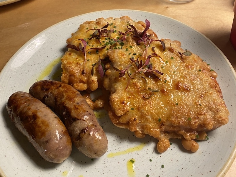 Beans On Toast With Sausages From Ezra And Gil On Peter Street Best Dishes February 2023