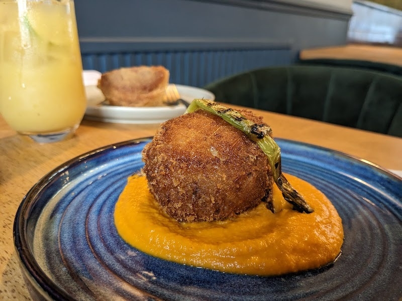 Confit Duck Egg From Brooks Brighouse Restaurant Review 2023