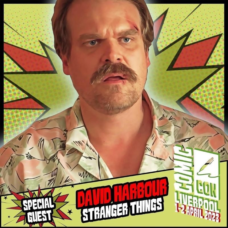 David Harbour Joins The A Star Guest List Pleasing Stranger Things Fans At Liverpool Comic Con