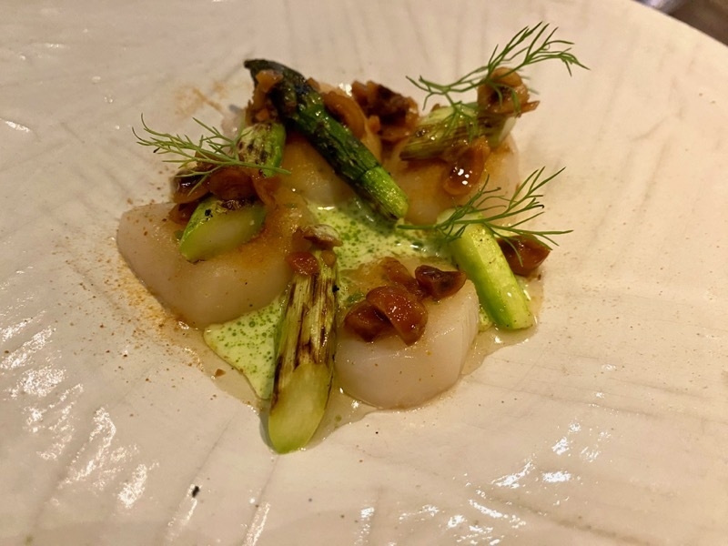 Scallops And Asparagus  The French