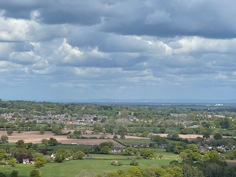 A Hint Of The City From Beeston Castle Almost Forty Miles Away