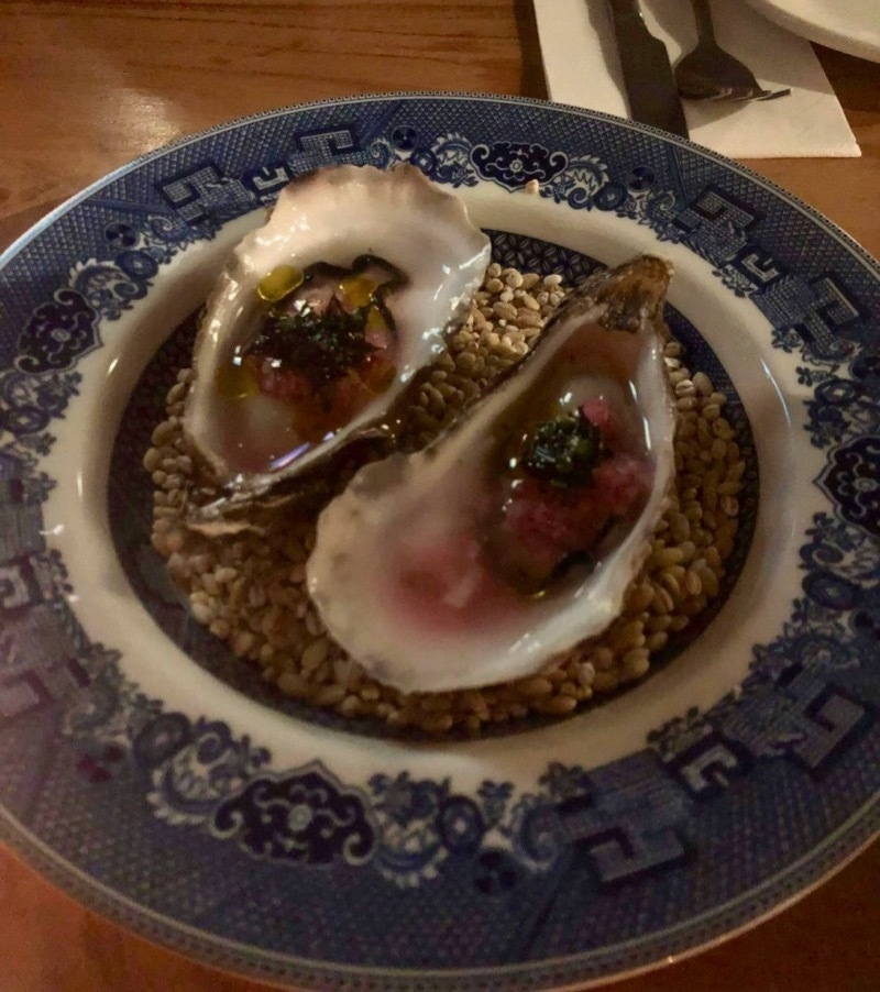 2023 04 05 Rock Oysters And Rhubarb Mignonette At Edinburgh Castle