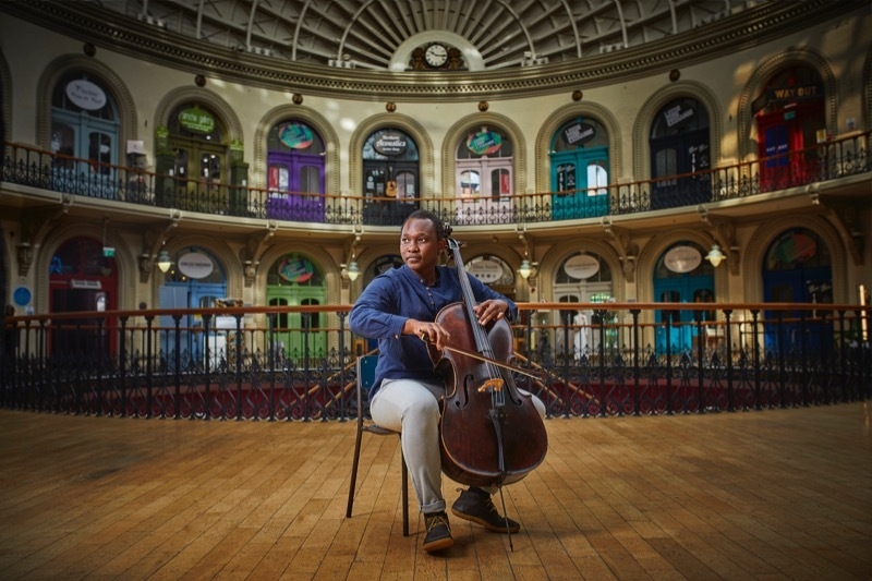 2023 04 12 Abel Selaocoe In The Corn Exchange Leeds On The Route Of His Soundwalk As You Are Credit Matt Davis 1 1