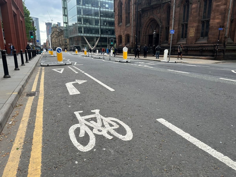 Deansgate Cycle Lanes 2