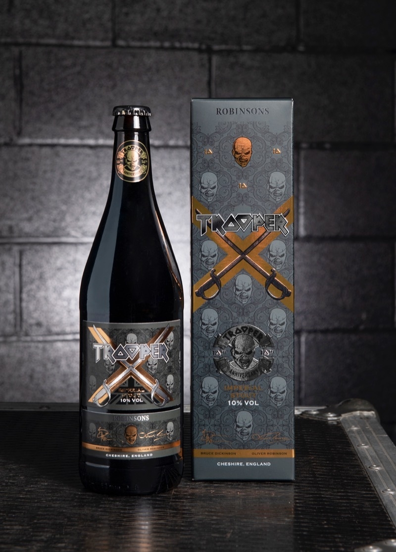 2023 05 03 Iron Maiden X Robinsons Brewery 10 Year Anniversary Ltd Edition Bottle Trooper X