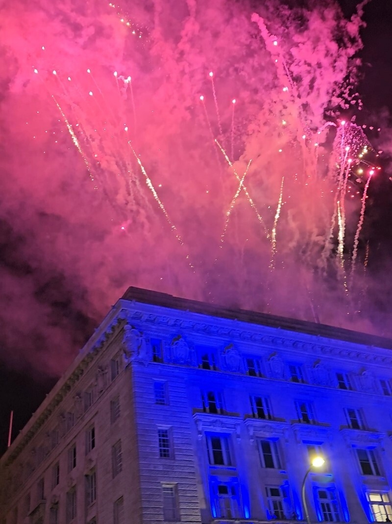 20230513 Fireworks Over The Cunard Building