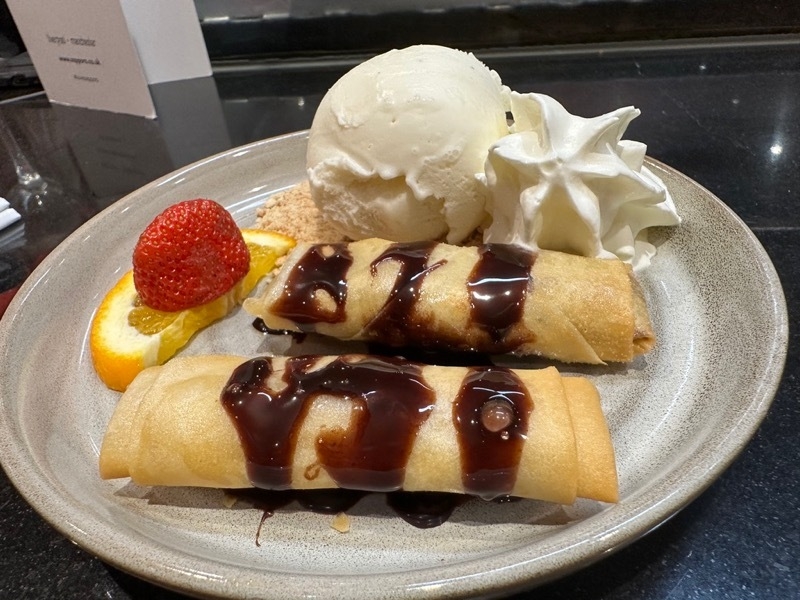 2023 05 24 Sapporo Teppanyaki Chocolate Springrolls