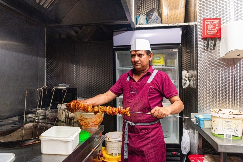 20230524 Chef Making Kebabs In The Kitchen