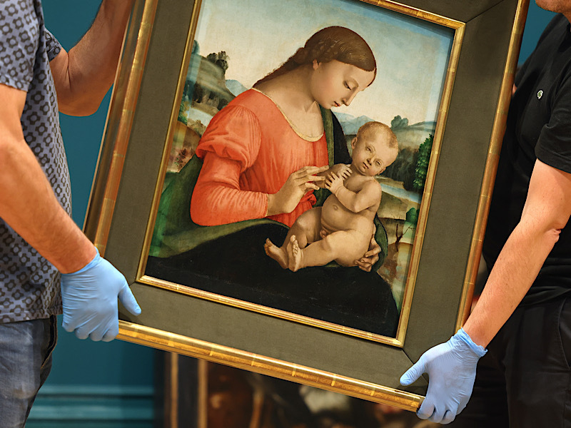 One Of The Madonna And Child Paintings In The Collection