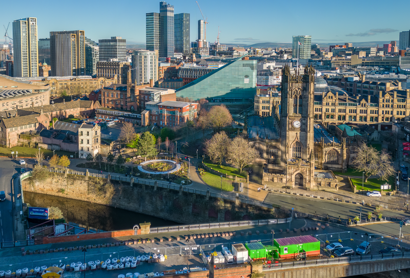 2023 12 21 Manchester Cathedral Skyline Aerial 01 Copy