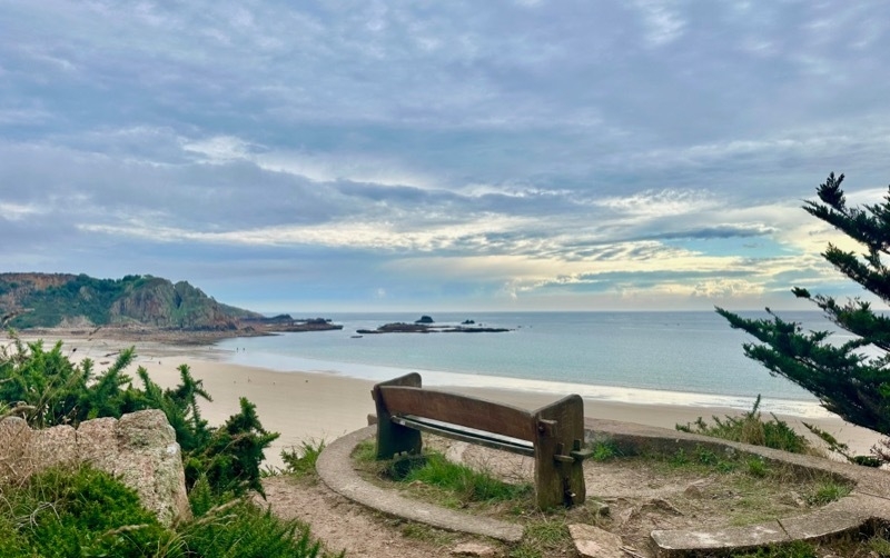 2024 07 10 Jersey St Brelades Bay Above Bench Shot