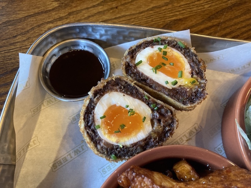 2024 10 29 Founders Hall Review Black Pudding Scotch Egg