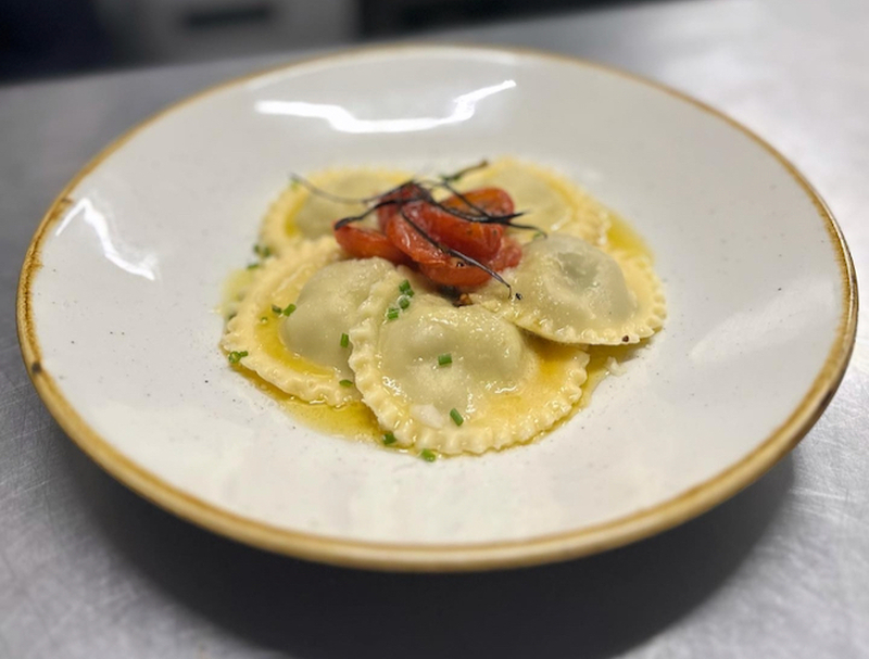 2025 01 03 Aubergine Ravioli At The Sparrows Restaurant In Manchester