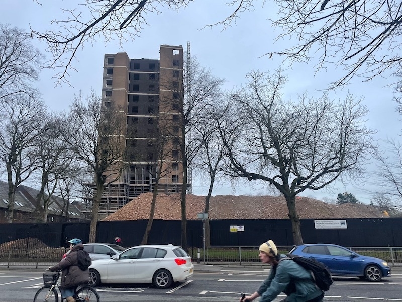 2025 01 20 Owens Park Demolished Owens Park From Wilmslow Road