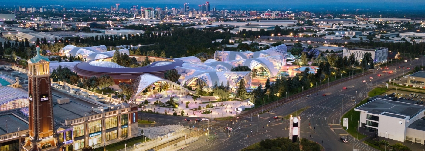 2025 09 16 Therme Manchester Aerial Night 1