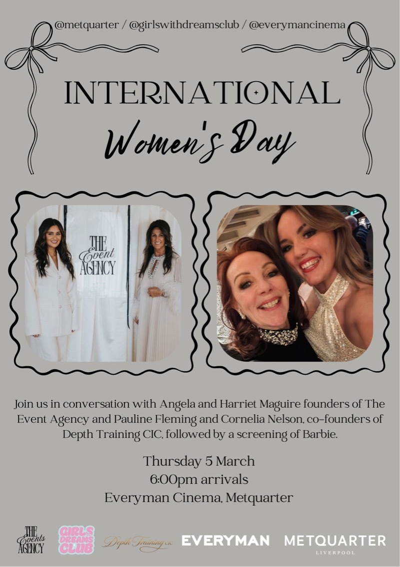 Blue International Womens Day Poster