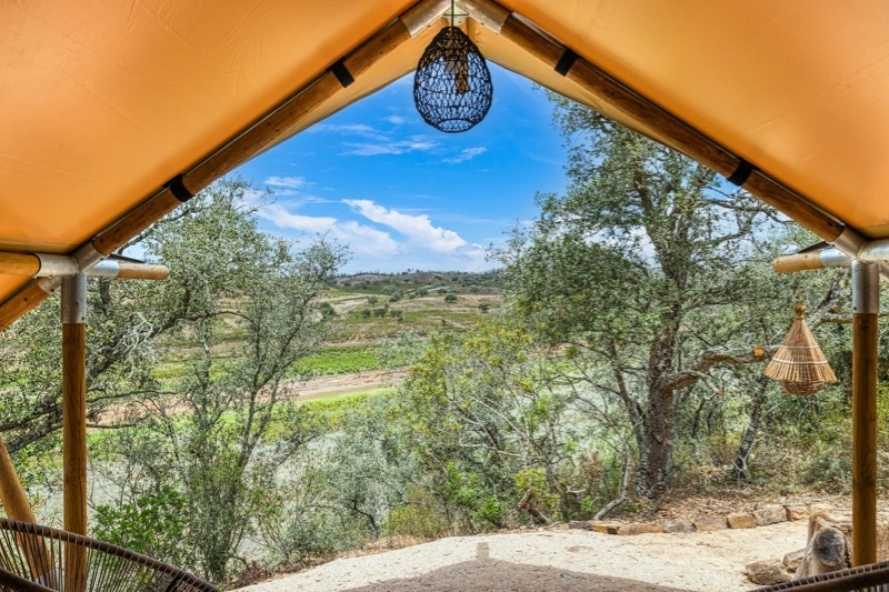 2026 04 17 Algarve Glamping View From Tent Deck Countryside Figs On The Funcho 16