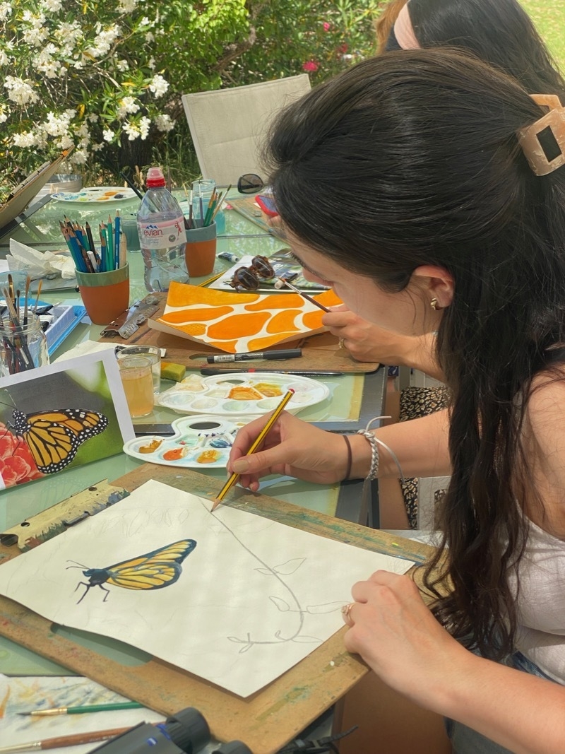 2026 04 17 Figs On The Funcho Botanical Watercolour Workshop In Progress