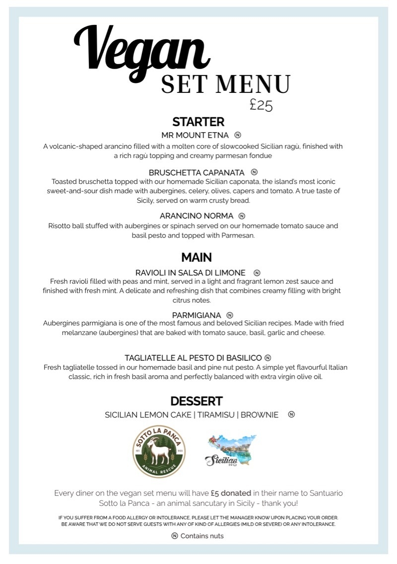 2026 06 04 Sicilian Nq June 2026 Vegan Set Menu