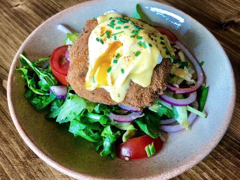 2019 08 06 The Gaff Cafe Fish Cake With Hollandaise
