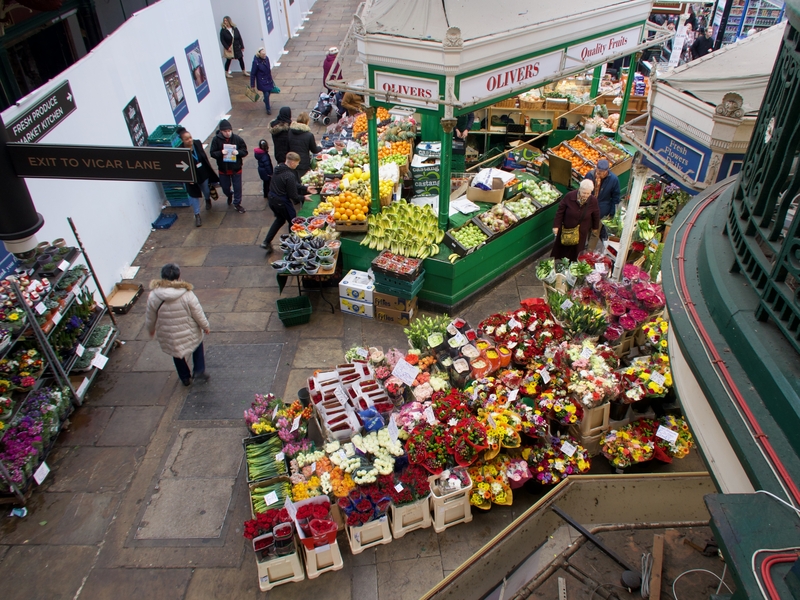 2020 03 24 Leeds Kirkgate Market Olivers Fruit From Above